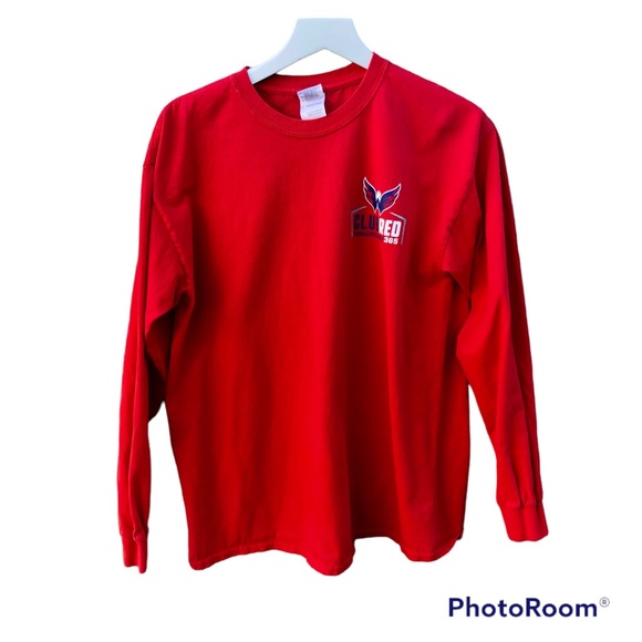 Washington Capitals Shirt Club Red 365 Tee Sz. Large - Picture 2 of 8